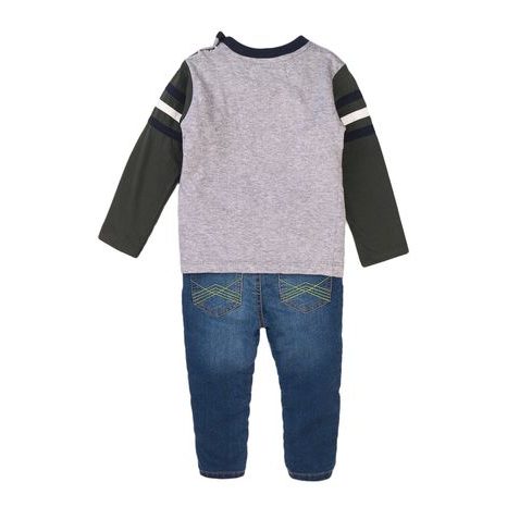 CHLAPECKÝ SET - TRIČKO A KALHOTY DŽÍNOVÉ, MINOTI, MITE 5, KLUK