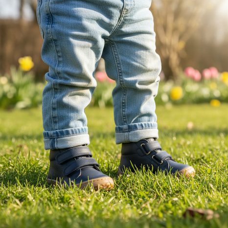 FIÚ BAREFOOT TORNACIPŐ FIRST STEP DARK BLUE FRODDO G2130369