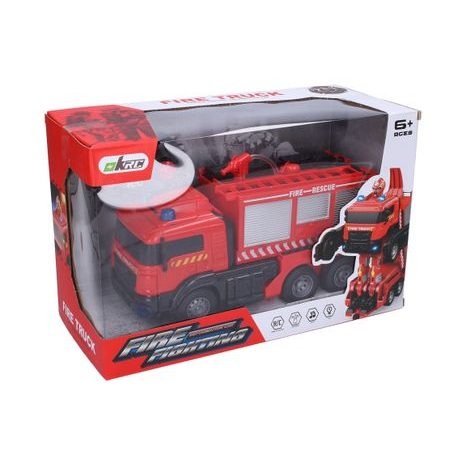 RC tűzoltó autó robot vízágyúval 26 cm, Wiky RC, W021462