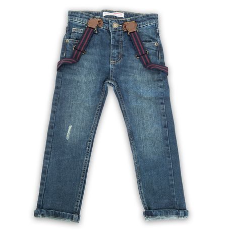 Džínsové nohavice so šľapkami, Minoti, TRADE 12, modrá 