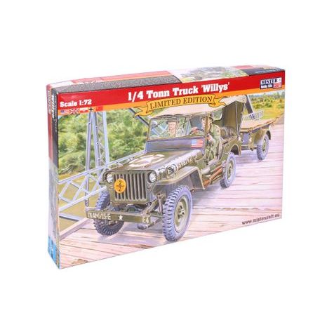 Modell 1/4 Tonn Truck Willys 1:72, Mister Craft, W105056