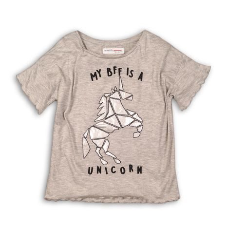 PÓLÓ LÁNYOK RÖVID UJJÚ, MINOTI, CSILLOGÓ 2, SZÜRKE