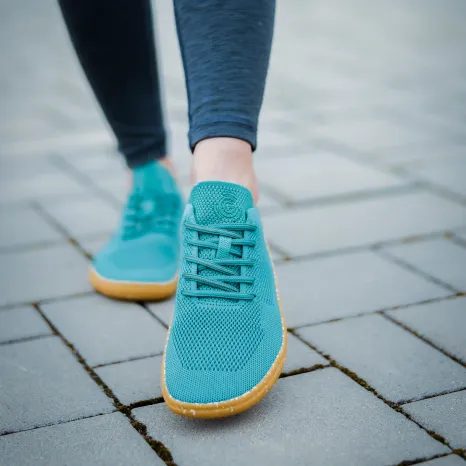 DÁMSKE ŠPORTOVÉ TENISKY GROUNDIES ACTIVE KNIT JADE, TYRKYSOVÉ