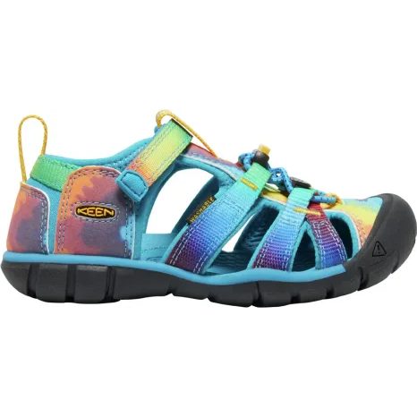 DETSKÉ SANDÁLE KEEN SEACAMP II CNX VIVID BLUE/ORIGINAL TIE DYE
