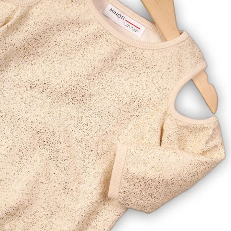 BLÚZKA DIEVČENSKÉ S HOLÝMI RAMENAMI, MINOTI, SHIMMER 5, BÉŽOVÁ