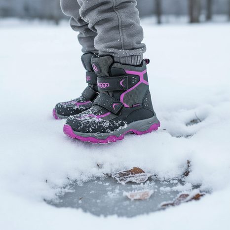 DÍVČÍ ZIMNÍ BOTY WALE, BUGGA, B00169-03, RŮŽOVÁ