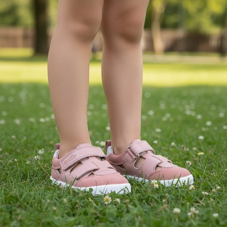 DÍVČÍ BAREFOOT SANDÁLY LOOP SANDAL PINK FRODDO G3150292-7
