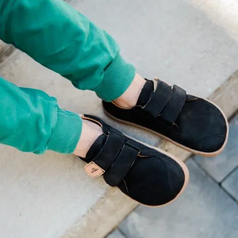 BAREFOOT DĚTSKÉ TENISKY PEGRES, BF54, ČERNÁ