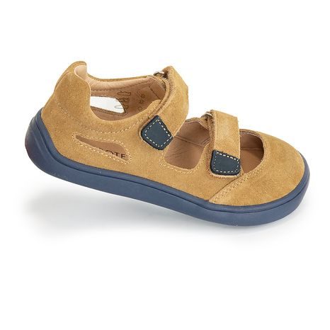 CHLAPČENSKÉ SANDÁLE BAREFOOT TERY BROWN, PROTETIKA, HNEDÁ