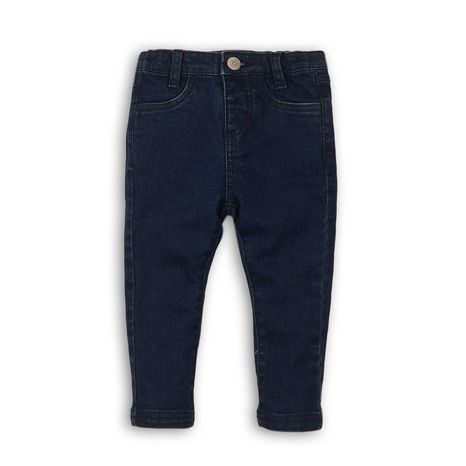 Nohavice dievčenské džínsové elastické, Minoti, GANG 15, modrá