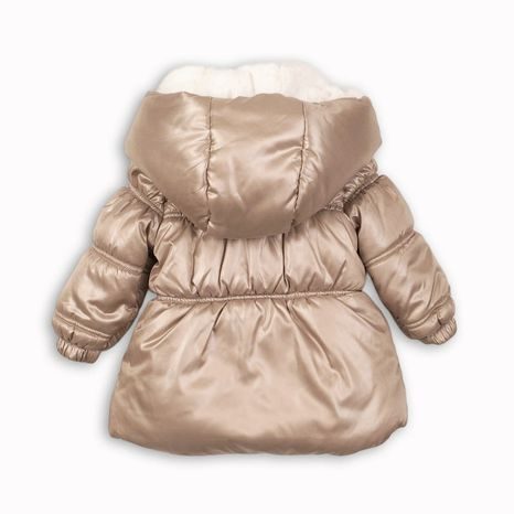 BUNDA DIEVČENSKÉ ZIMNÉ PUFFA, MINOTI, ENCHANTED 13, HNĚDÁ