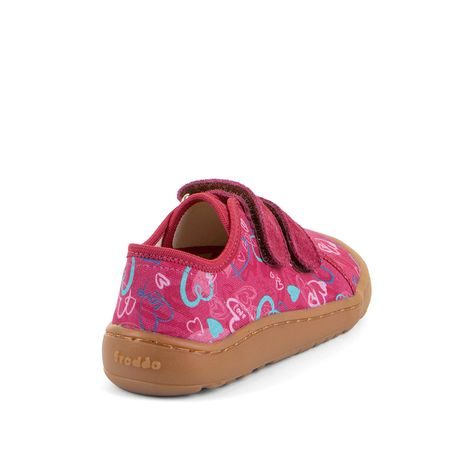 DIEVČENSKÉ PLÁTENÉ BAREFOOT TENISKY CANVAS FUXIA+ FRODDO G1700440-24