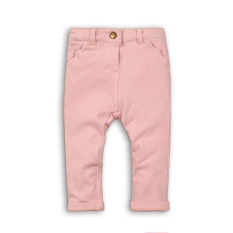Pantaloni pentru fete cu elastan, Minoti, AUTUMN 9, roz