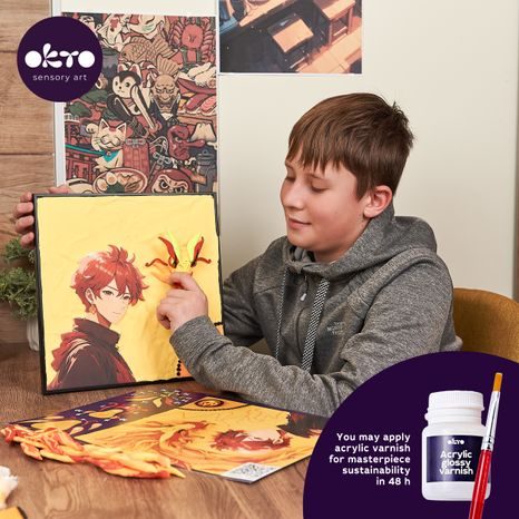 LIFESTYLOVÝ ZÁBĚR NA NANÁŠENÍ LESKLÉHO LAKU NA 3D PRVKY OHNĚ