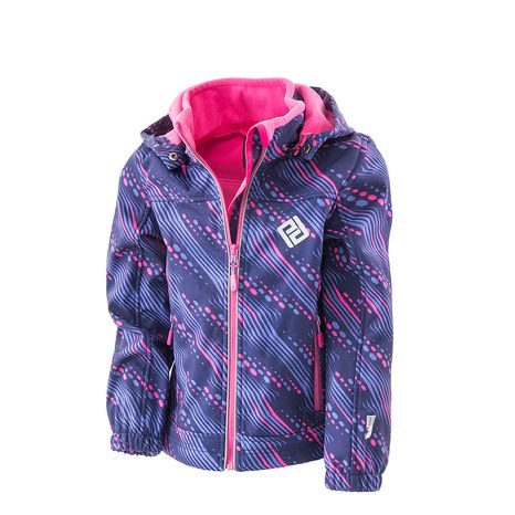 BUNDA SOFTSHELLOVÁ DÍVČÍ S KAPUCÍ, PIDILIDI, PD1102-01, RŮŽOVÁ