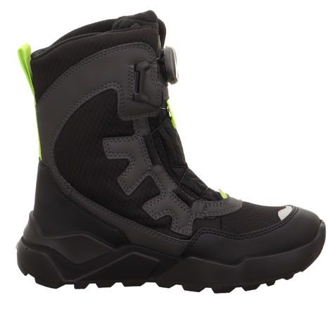 CHLAPECKÉ ZIMNÍ BOTY ROCKET BLACK/GREEN GORE-TEX, SUPERFIT , 1-000403-0020, ZELENÁ