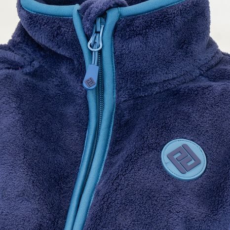 MIKINA CHLAPECKÁ CHLUPATÁ SE STOJÁČKEM, PIDILIDI, PD1139-35, TMAVĚ MODRÁ