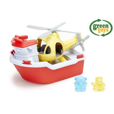 Green Toys Záchranný člun a vrtulník, Green Toys, W009304