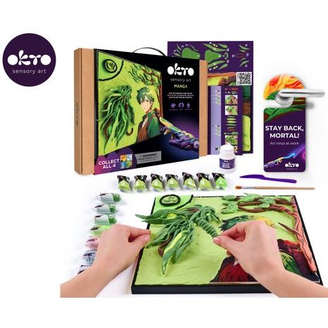 KREATIVNÍ SADA OKTO MANGA 3D OBRAZ S MOTIVEM ŽIVLU ZEMĚ