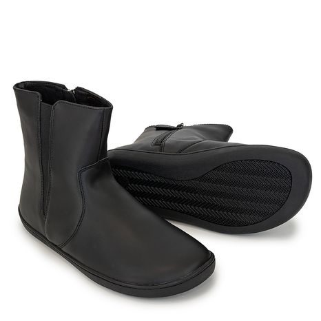 DÁMSKÉ BAREFOOT ZIMNÍ BOTY TAMEA DARK BLACK, PROTETIKA, TMAVĚ ČERNÁ