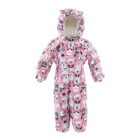 DIEVČENSKÁ ZIMNÁ KOMBINÉZA S KOŽÚŠKOM, PIDILIDI, PD1129-01, RUŽOVÁ