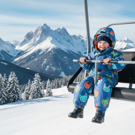 COSTUM DE SCHI DE IARNĂ PENTRU BĂIEȚI, PIDILIDI, PD1122-04, ALBASTRU