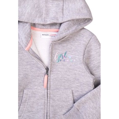 HANORAC CU GLUGĂ PENTRU FETE, MINOTI, 8GZTHRU 2, GRI