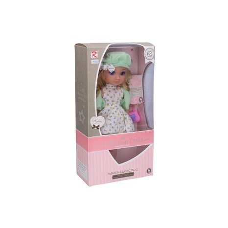 MÓDNÍ PANENKA SE ZVUKEM A KABELKOU V DÁRKOVÉM BALENÍ S BATERIEMI