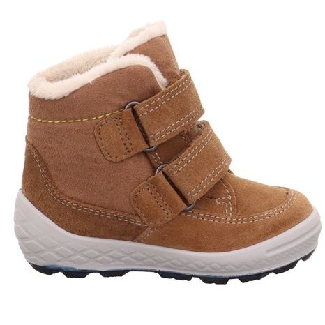 DĚTSKÉ ZIMNÍ BOTY GROOVY 2.0 BROWN/YELLOW GORE-TEX, SUPERFIT,1-106314-3000