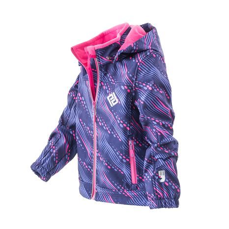 BUNDA SOFTSHELLOVÁ DÍVČÍ S KAPUCÍ, PIDILIDI, PD1102-01, RŮŽOVÁ