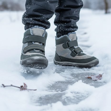 FIÚK TÉLI CSIZMA BAREFOOT RODRIGO GREY, PROTESTÁNSOK, SZÜRKE