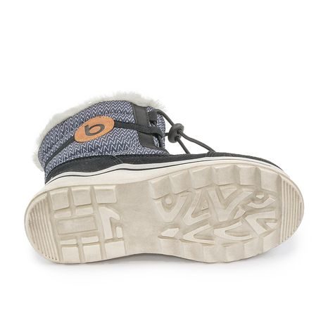 DĚTSKÉ ZIMNÍ BOTY S KOŽÍŠKEM ICEFOX, STAHOVÁNÍ, BOČNÍ ZIP, BUGGA, B00171-10, ČERNÁ