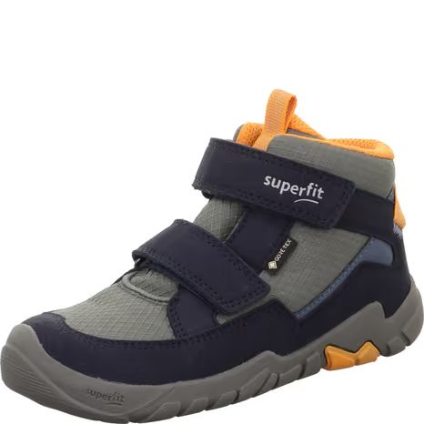 DETSKÉ CELOROČNÉ ČLENKOVÉ TENISKY SUPERFIT BAREFIT TRACE GTX GREEN/ORANGE 1-006042-8010