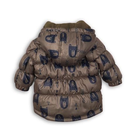 BUNDA CHLAPECKÁ ZIMNÍ PUFFA, MINOTI, ADVENTURE 2, HNĚDÁ