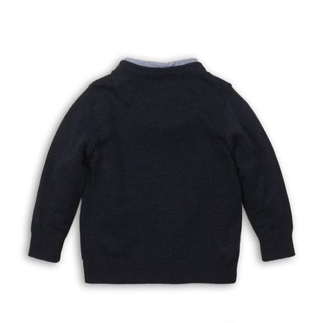 PULOVER PENTRU BĂIEȚI CU GULER DE CĂMAȘĂ INCORPORAT, MINOTI, FORMAL 5, BĂIAT