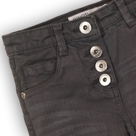 PANTALONI PENTRU FETE CU ELASTAN, MINOTI, WISTFUL 13, GRI