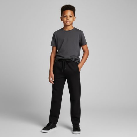 GYERMEK MELEGÍTŐNADRÁG RUGALMAS DERÉKKAL ÉS HÚZÓZSINÓRRAL MINOTI 30SCUBA163 FEKETE