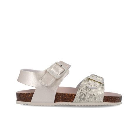 DIEVČENSKÉ SANDÁLE BIO METALIZADO BEIGE BIOMECANICS 262466-A103