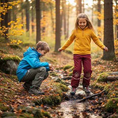 KALHOTY SPORTOVNÍ CHLAPECKÉ PODŠITÉ FLEEZEM OUTDOOROVÉ, PIDILIDI, PD1075-14, KHAKI