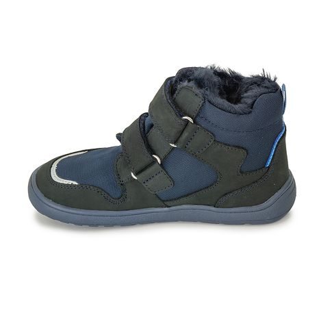 CHLAPECKÉ ZIMNÍ BAREFOOT BOTY GERO NAVY, PRO-TEX, PROTETIKA, MODRÁ