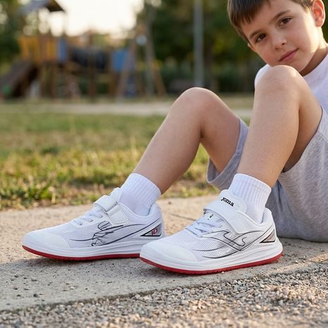 DĚTSKÉ BĚŽECKÉ BAREFOOT TENISKY SUPERCROSS JUNIOR WHITE JOMA BFCROJW2602V