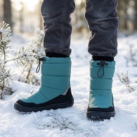 GHETE BAREFOOT DE IARNĂ PENTRU COPII UP SNOW TEX PETROLEUM FRODDO G3160263-8
