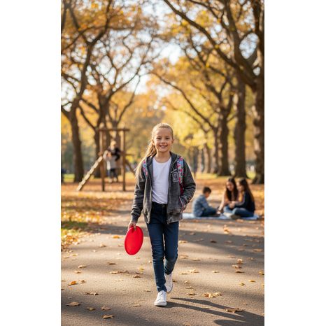 MIKINA DIEVČENSKÉ S KAPUCŇOU, MINOTI, GLOW 1, ŠEDÁ