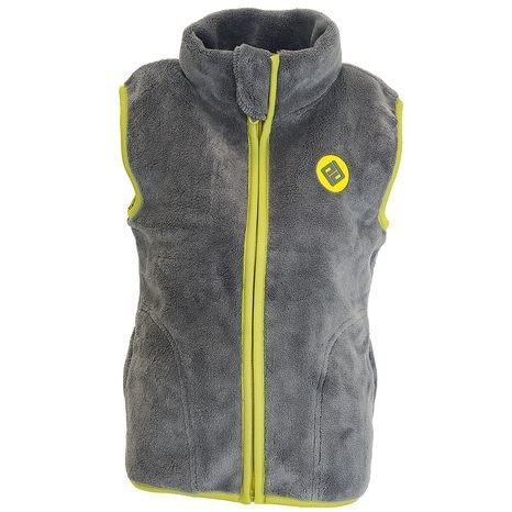 VESTA DĚTSKÁ CHLUPATÁ SE STOJÁČKEM, PIDILIDI, PD1140-09, ŠEDÁ