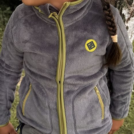 MIKINA DĚTSKÁ CHLUPATÁ SE STOJÁČKEM, PIDILIDI, PD1139-09, ŠEDÁ