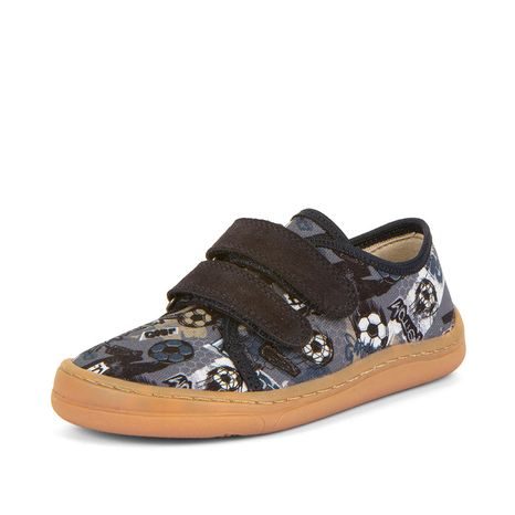 CHLAPECKÉ BAREFOOT TENISKY CANVAS GRAY/BLUE FRODDO G1700379-26 ŠEDÁ