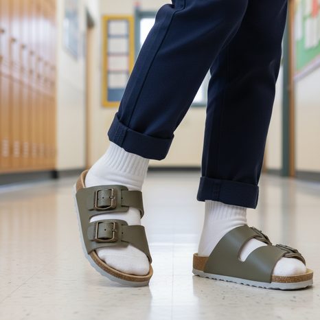 GYERMEK ORTOPÉDIAI PAPUCS LIFESTYLE T94/53, PROTÉZIS, KHAKI SZÍNŰ