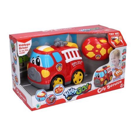 Camion de pompieri Kiddy RC cu telecomandă și efecte 19 cm, Wiky RC, W012376