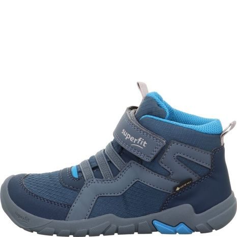 CHLAPČENSKÁ CELOROČNÁ BAREFOOT OBUV SUPERFIT TRACE GTX BLUE/TURQUOISE 1-006034-8020
