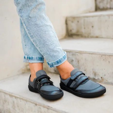 DETSKÉ BAREFOOT TENISKY CRAVE CATBOURNE GREY, CRAVE, SIVÉ